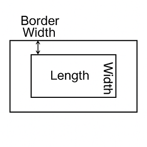 Rectangle with Border Shape